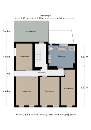 Floorplan - Bloemendalstraat 35, 6291 CL Vaals
